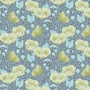 Tilda G. Poppies Grey-Green, bit 50cm