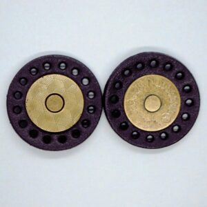 Magnet Knapp 30mm mørk brun