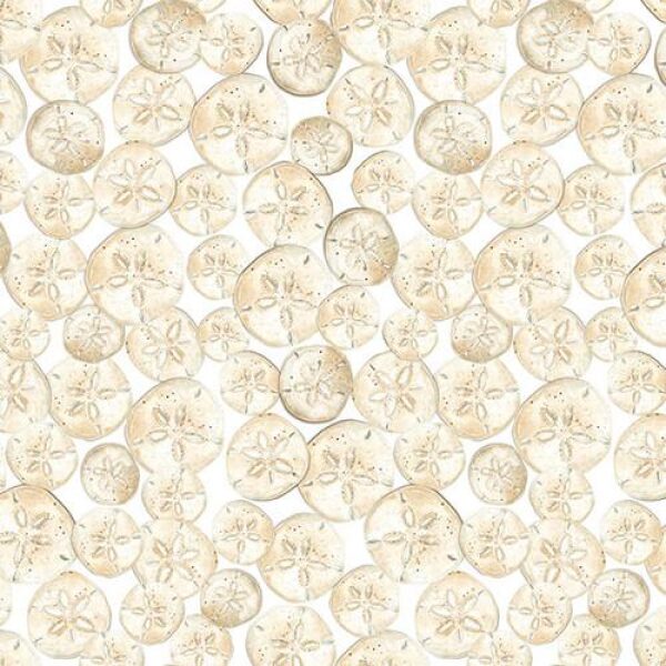 Sand Dollars Ivory Seaside Serenity