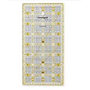 Omnigrid Quilte-linjal  4,0" x 8,0" Raster, Prym pakket