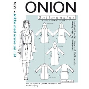 Onion 1021 Jakke med krage/ hette str 34-46