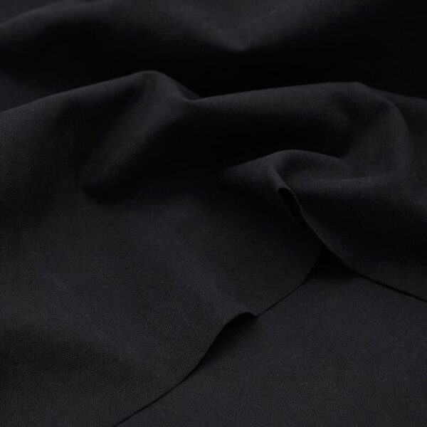 Heavy Washed Canvas, 17 oz, Black