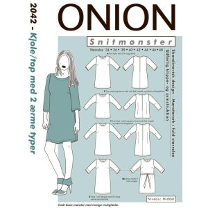 Onion 2042 Kjole/topp med 2 ermetyper