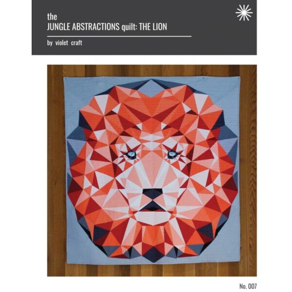 The Jungle Abstractions quilt: The Lion