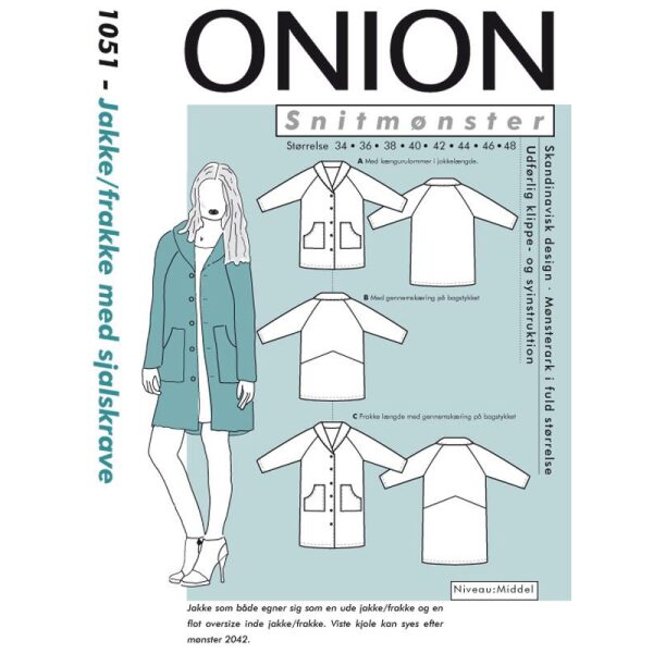 Onion 1051 Jakke/Frakk med sjalskrave