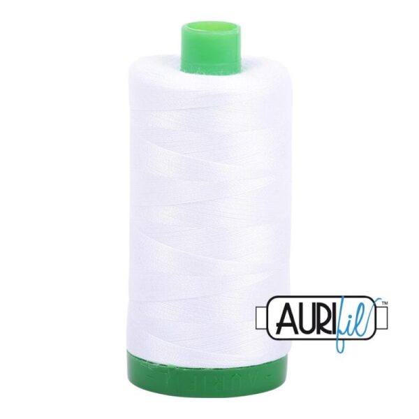 Aurifil 40wt 2024 Hvit
