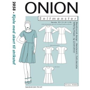 Onion 2058 Kjole med skjørt til elastiske stoffer
