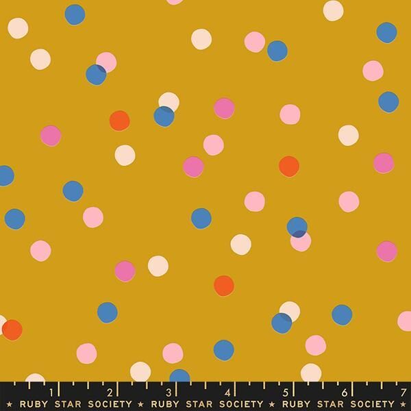 RS "Dots" i farger på gul bunn