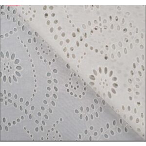 Engelsk broderi bomull Ecry