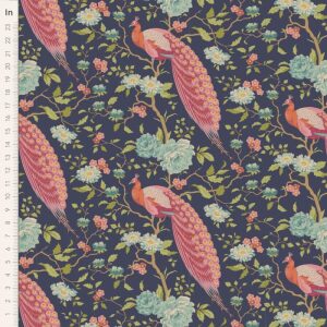 Tilda CE Peacock Tree Navy Blue, bit 50 cm
