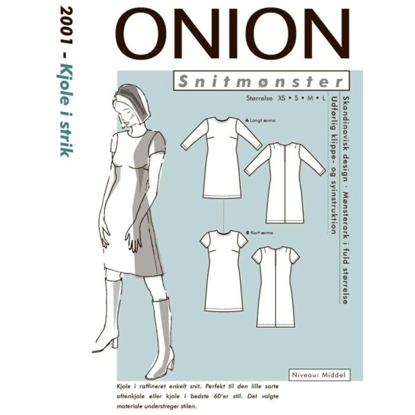 Onion 2001 Kjole i strikk (jersey)