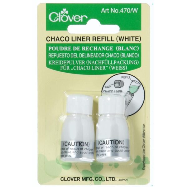 Clover Hvit refil skredderkritt