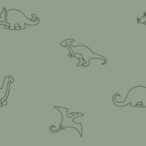 Frotté med Dino, grønn