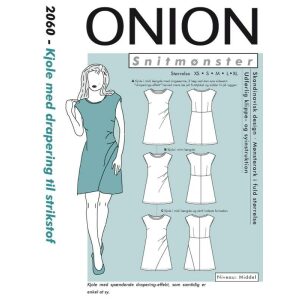 Onion 2060 Kjole med drapering til elastisk stoff