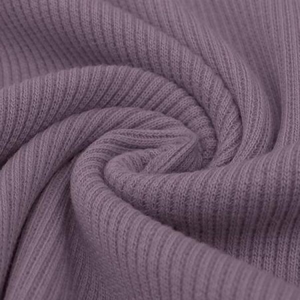 Ribbstrikket jersey, lilla