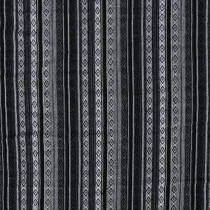 Jacquard sort hvite striper