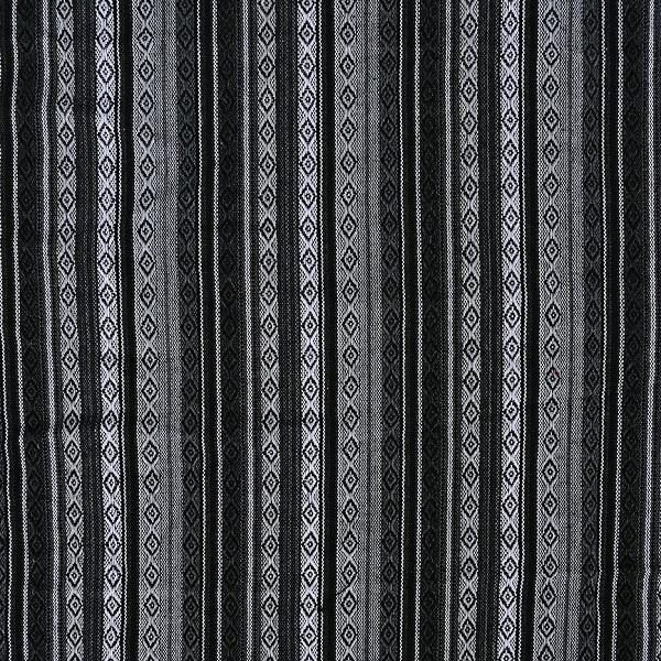 Jacquard sort hvite striper