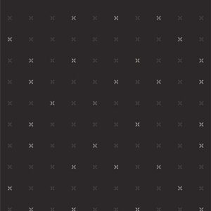 AG Lin, sort med hvite kryss, Crossed Grid Char