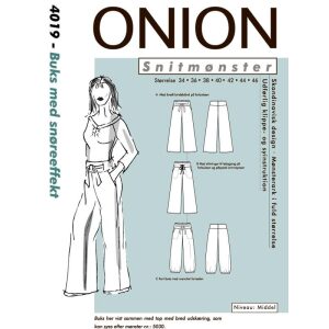 Onion 4019 Bukse med snøreeffekt