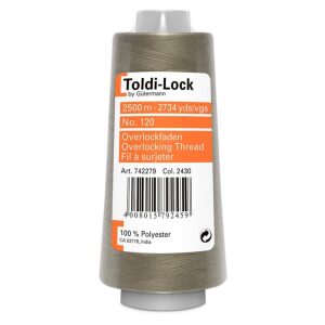 Toldi-Lock muldvarp overlock tråd 2500m