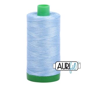 Aurifil 40wt 3770, Steinvasket denim