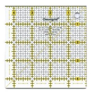 Omnigrid 4,5" x 4,5" linjal