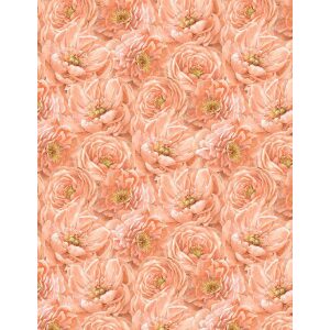 Packed Tonal Flowers Peach