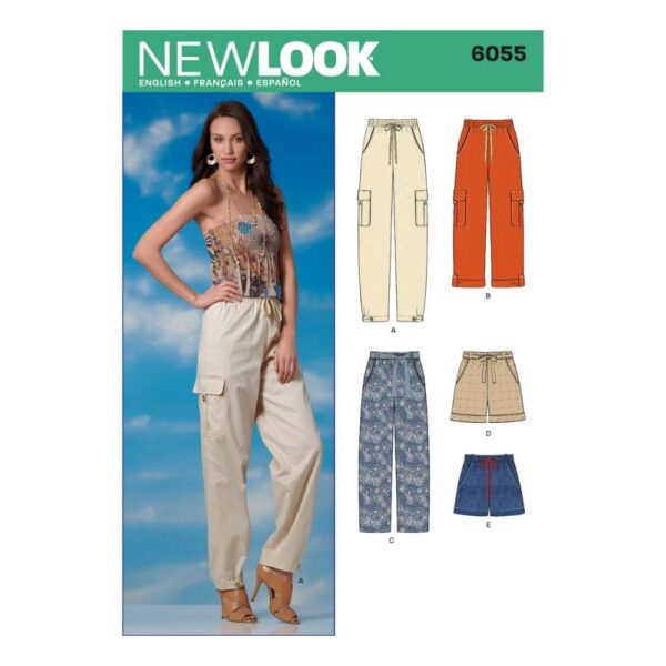 Ledig dame bukse og shorts, Str 32-42