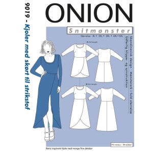 Onion 9019 Kjoler med skørt til strikstof., store størrelser