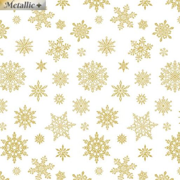 Falling Flakes White/Gold, bit 50 cm