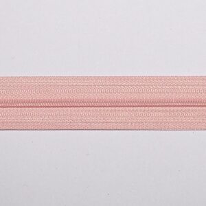 Glidelås meter lys rosa 4 mm