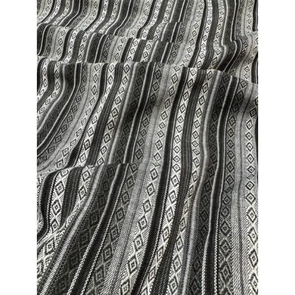 Jacquard sort hvite striper - Bilde 2