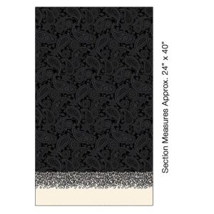 Border Paisley Black