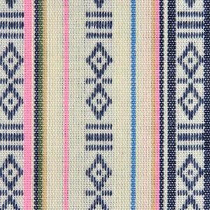 Jacquard blå og rosa striper