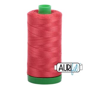 Aurifil 40wt 2255 Mørk Rødorange