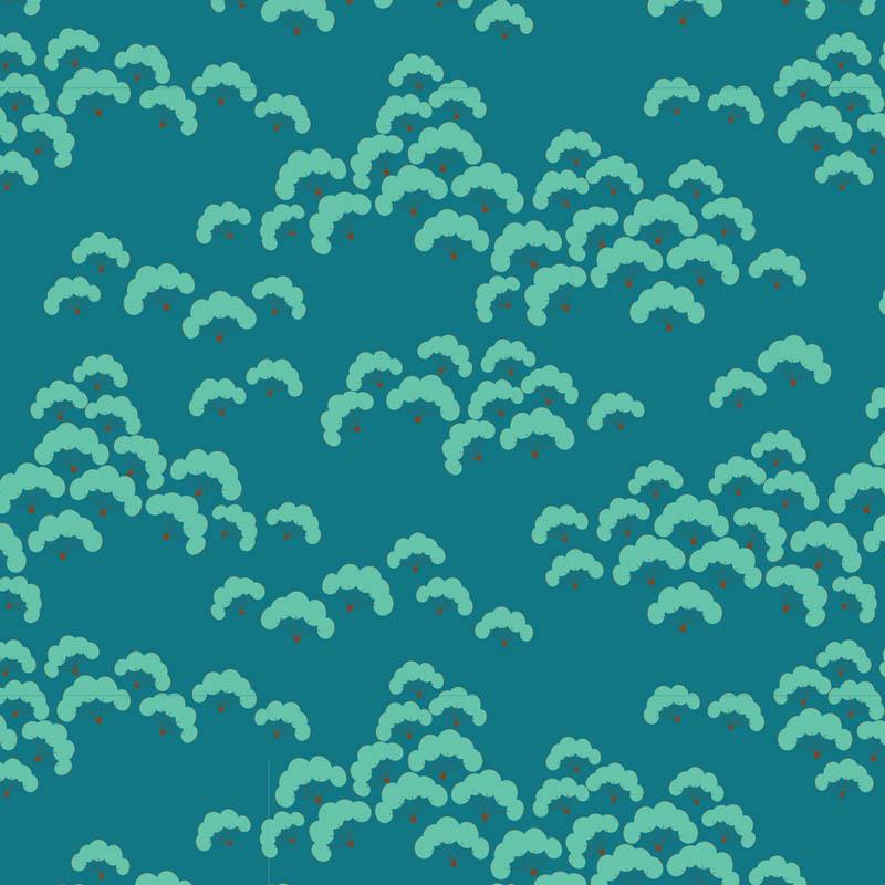 Tilda B, Cottonbloom Petrol, bit 60 cm