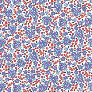 Mary's Garden - Cornflower Blue Fabric