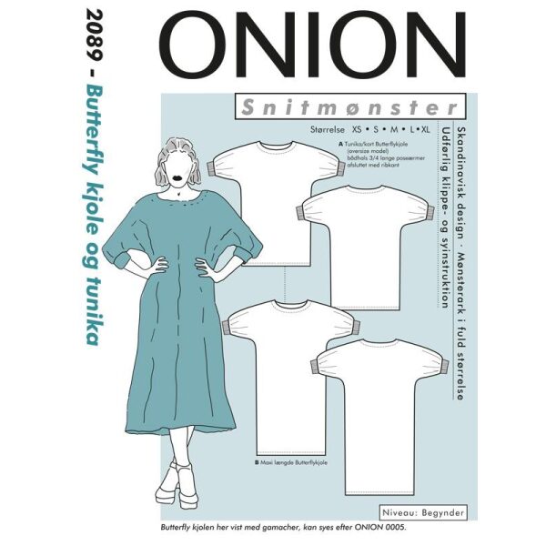 Onion 2089 Butterfly kjole og tunika