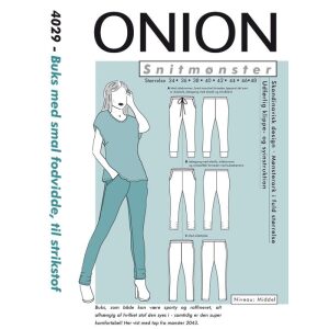 Onion 4029 Buks med smal fodvidde, til strikstof