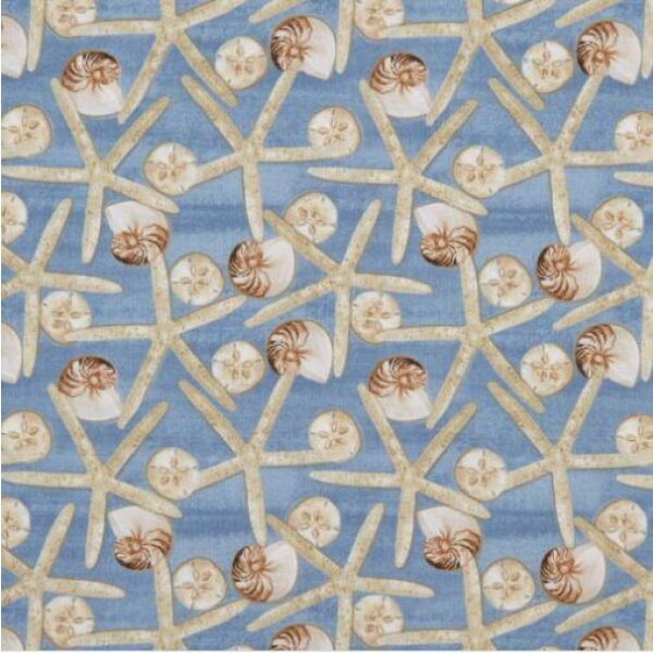 Starfish Medium Blue Seaside Serenity