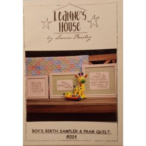 Boy's Birth Sampler & Pram Quilt