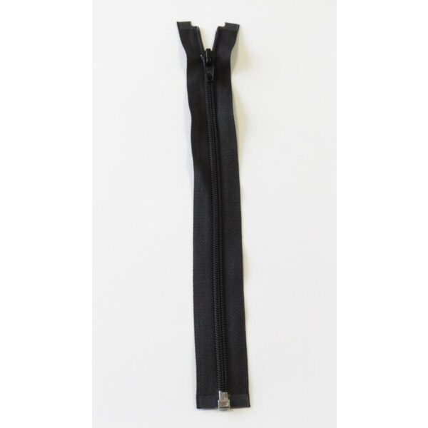 Delbar Glidelås 6mm Sort 80cm