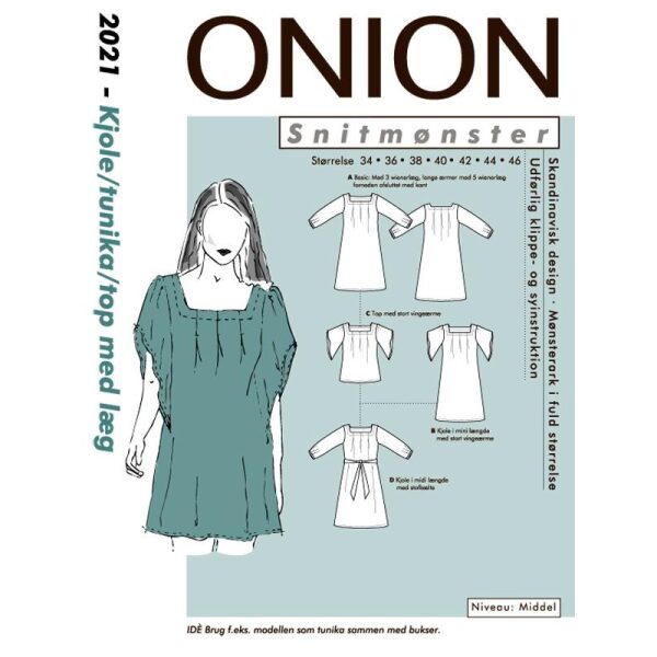 Onion 2021 Kjole/ Tunika/ topp med legg