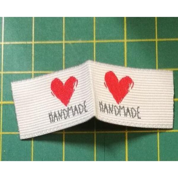 Rød Handmade tagg