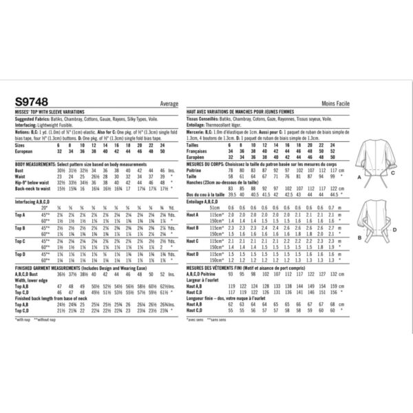 Dame bluse med ermevariasjon. str 42-50 - Bilde 2