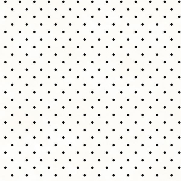 Dots hvit med sorte prikker