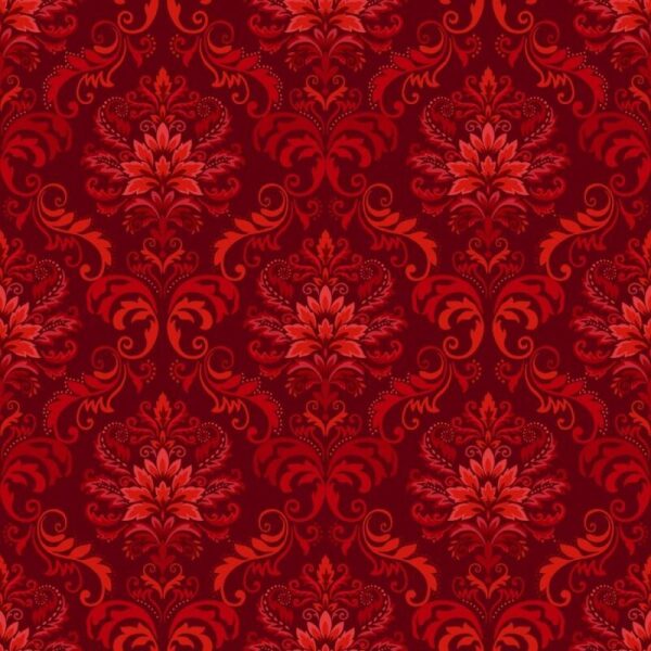 Damask i rødt