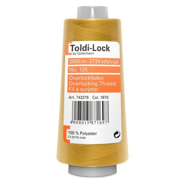 Toldi-Lock overlock tråd 2500m