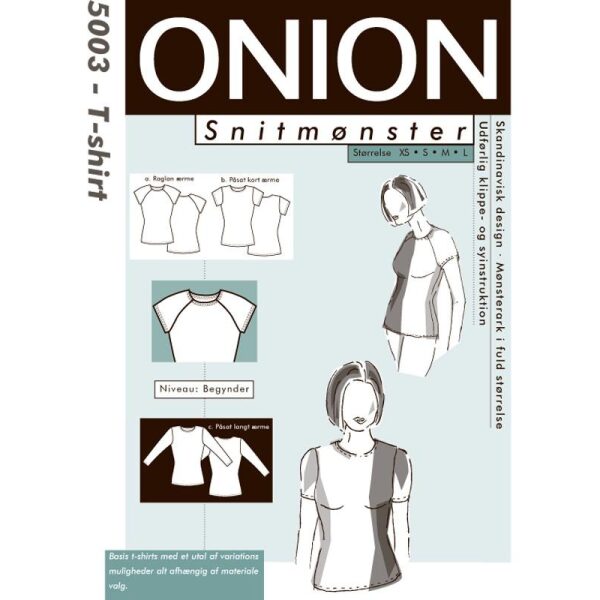 Onion 5003 T-shirt med påsat- og raglanærme